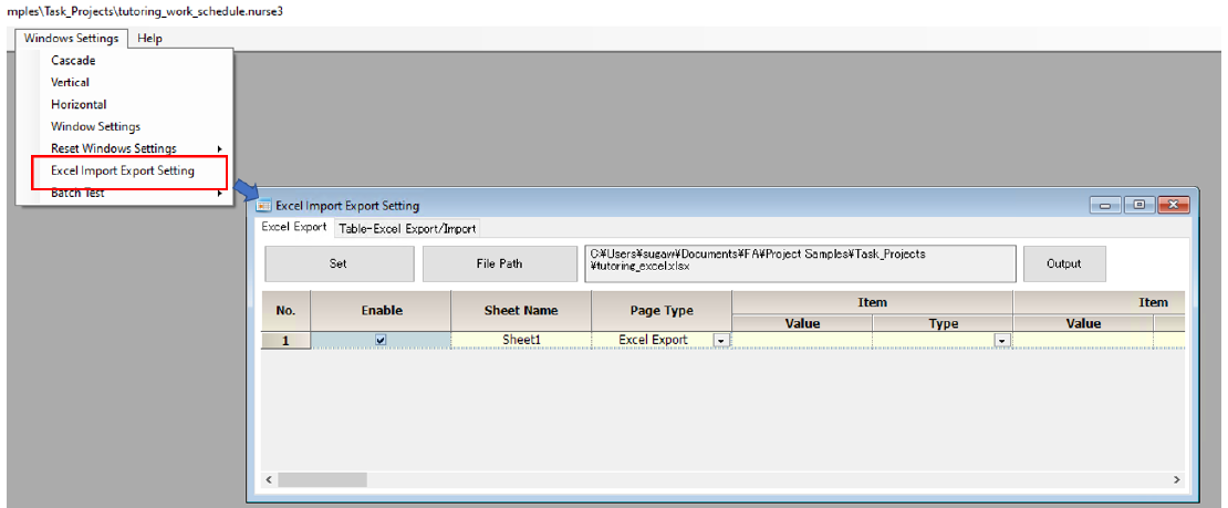 Exporting and reading tables to and from Excel